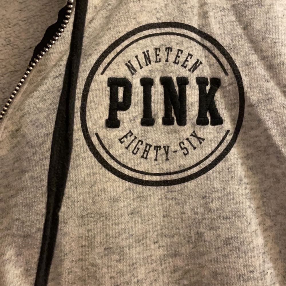 PINK zip up hoodie - Picture 3 of 5
